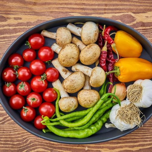 casserole dish, vegetable, tomato